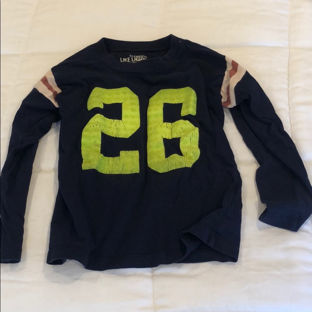 Boys crew cuts long sleeve distressed shirt